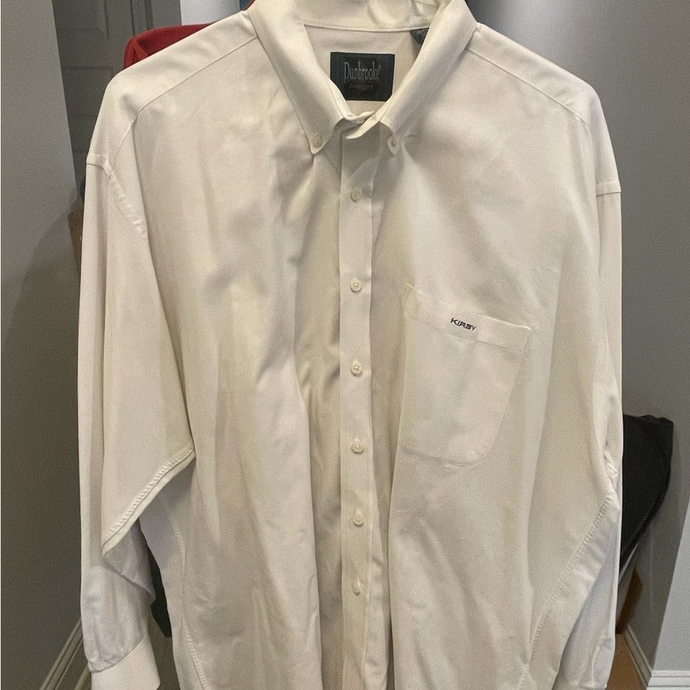 White dress shirt button down w/ Kirby Logo Size 3XL